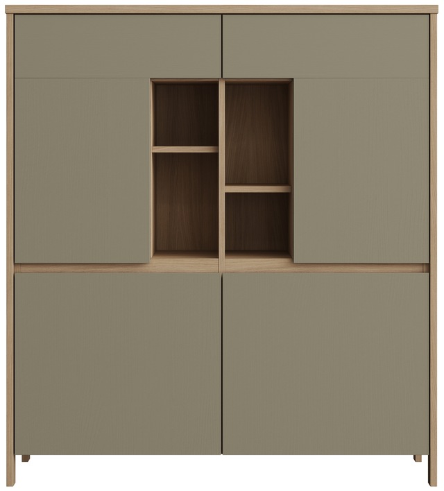Home affaire Highboard »Stranda, moderner Schrank, Stauraumelement im Scandic-Style« elegante Rahmenoptik, ausreichend Stauraum, vielseitig einsetzbar