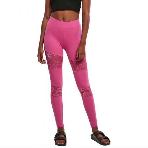 Urban Classics Inset Leggings Rosa 3XL Mulher