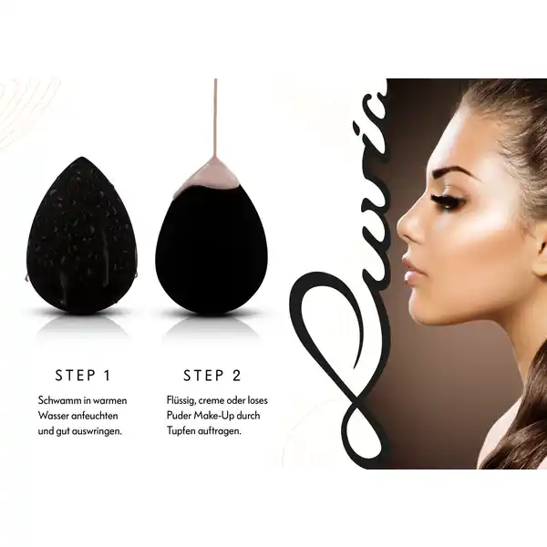 Make-up Blending Sponge Set-Black