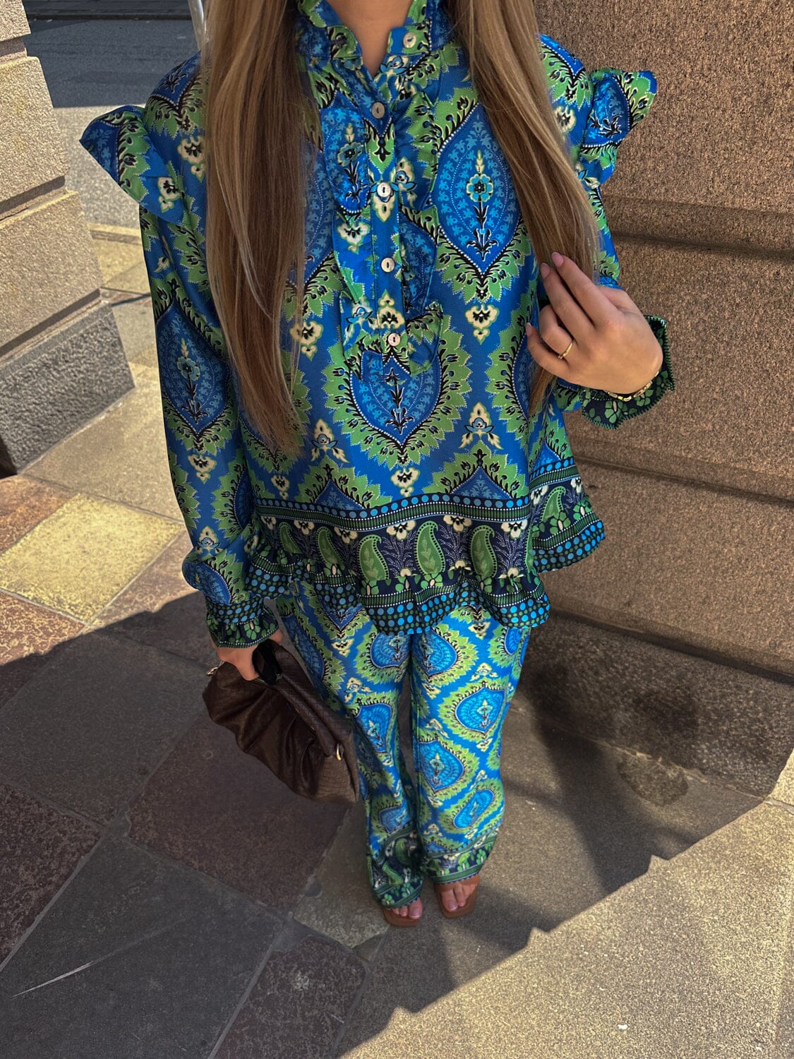 Noella Reno Blouse 1308 trisha blue print