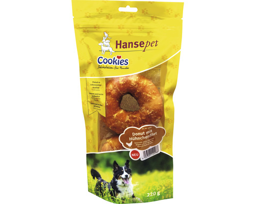 Hondensnack Cookies Donut 2-pack Kip ca. 220 g