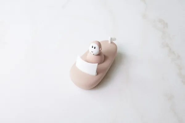 Matchstick Monkey Bathtime Playset Dusty Pink