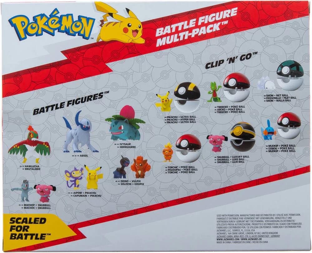 POKEMON - PACK DE 8 FIGURINES