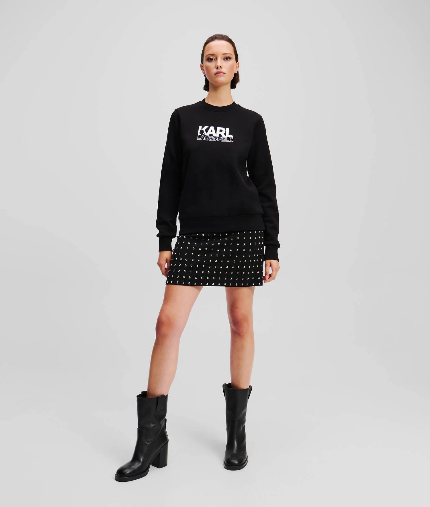 SWEAT-SHIRT À LOGO SUPERPOSÉ KARL