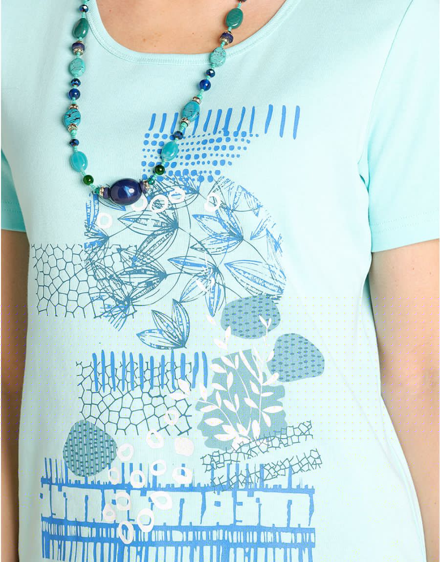 T-shirt bleu coton BIO