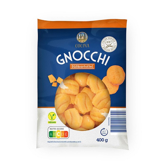 CUCINA Gnocchi-Vielfalt 400 g, Süßkartoffel