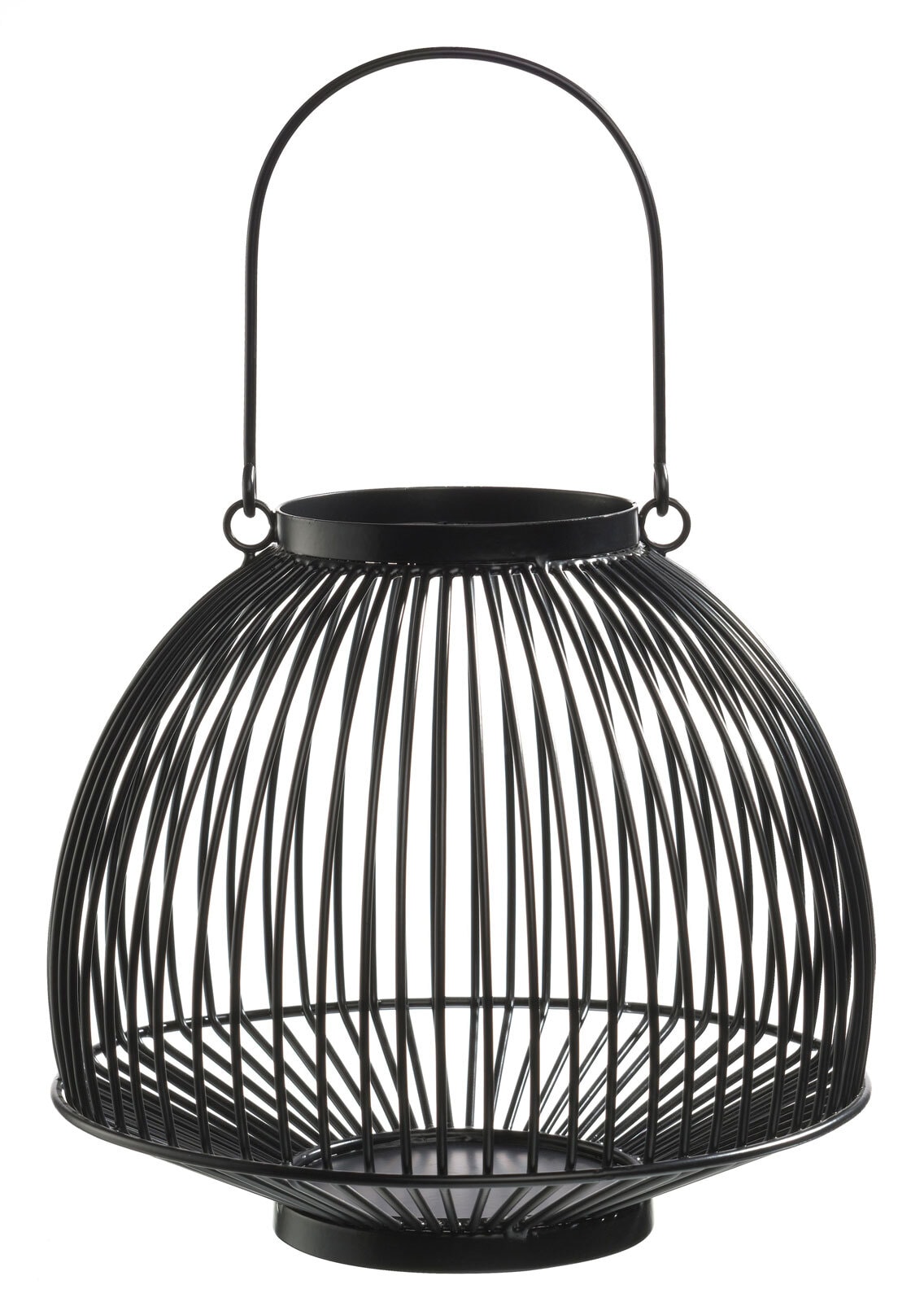 casaNOVA Laterne 23,5 cm schwarz