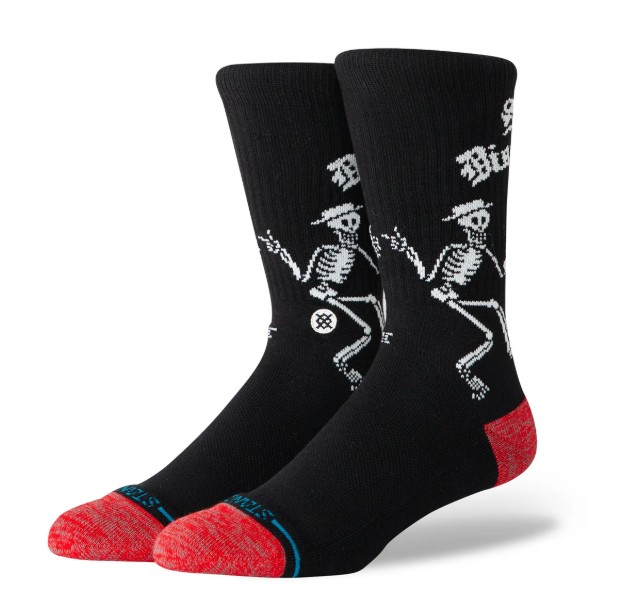 Stance Skelly Dancing Crew Black M