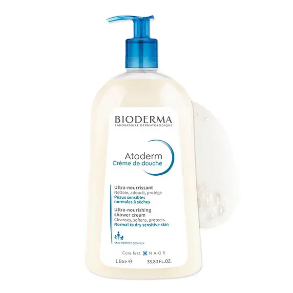 Bioderma Atoderm Creme de Banho Nutritivo para Pele Seca 1L
