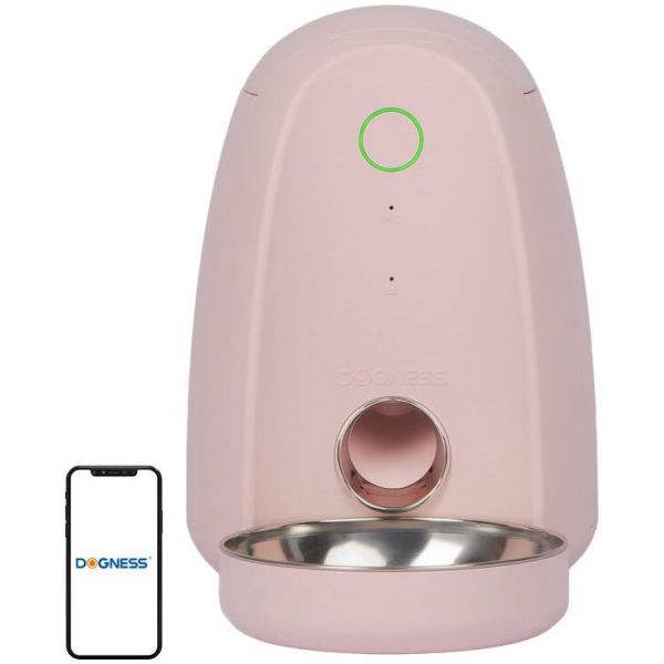 Dogness Dispensador de Alimentos Inteligente com Tigela Plástica Wifi Mini (rosa)) F05