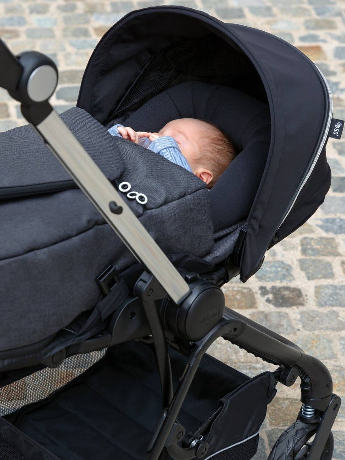 Bolsa preta para carrinho de bebê Chicco One4Ever