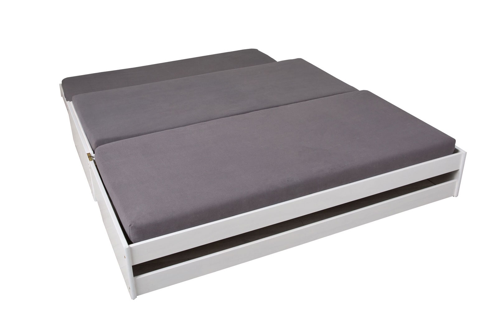 Stauraum-/Funktionsbett JANNES 90 x 200 cm weiß