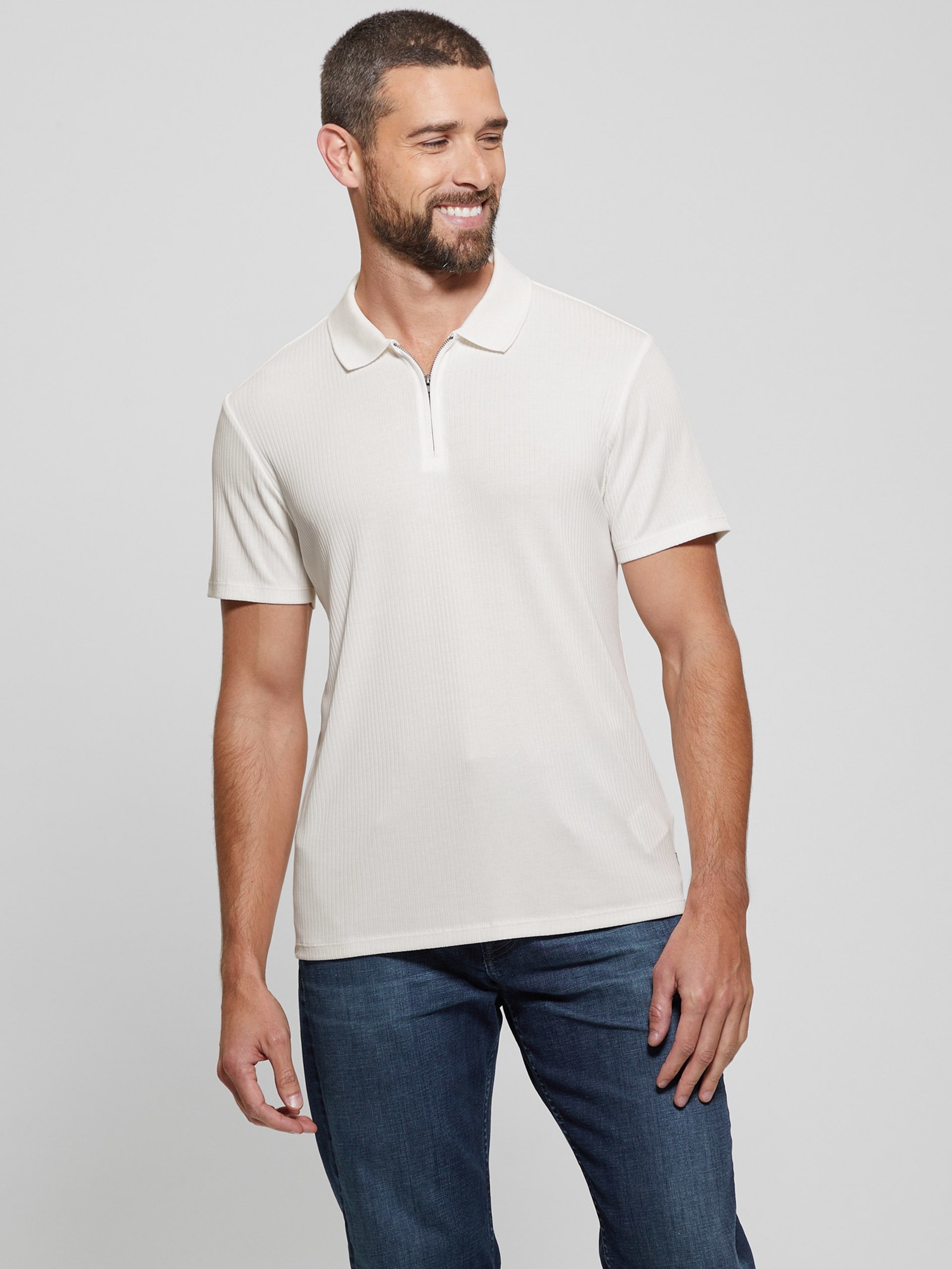 Polo de malha canelada Union