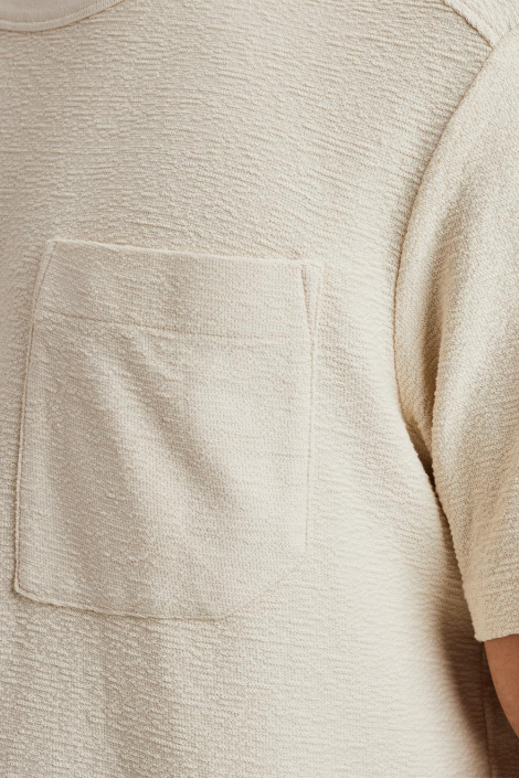 Cast Iron ecru heren t-shirt