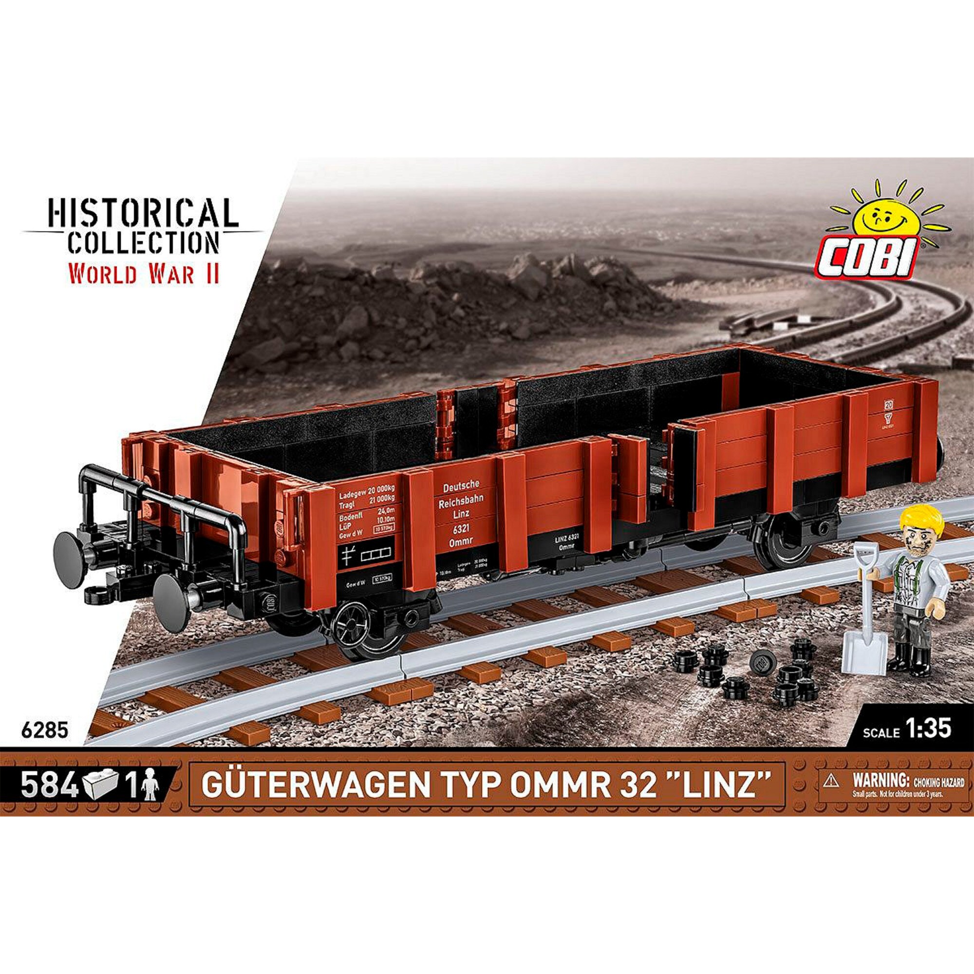 COBI Konstruktionsspielzeug Güterwagen Typ Ommr 32 Linz