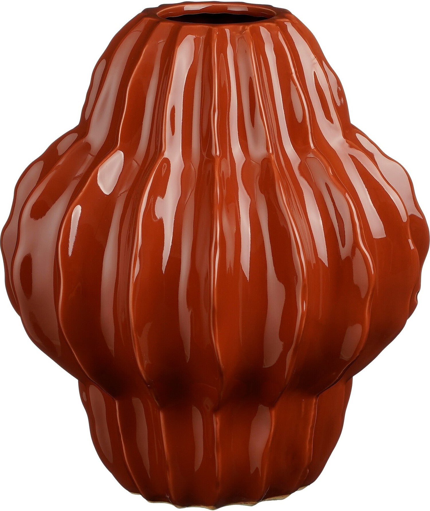Mica Decorations vaas Altea rood D 24,5 H 28 cm
