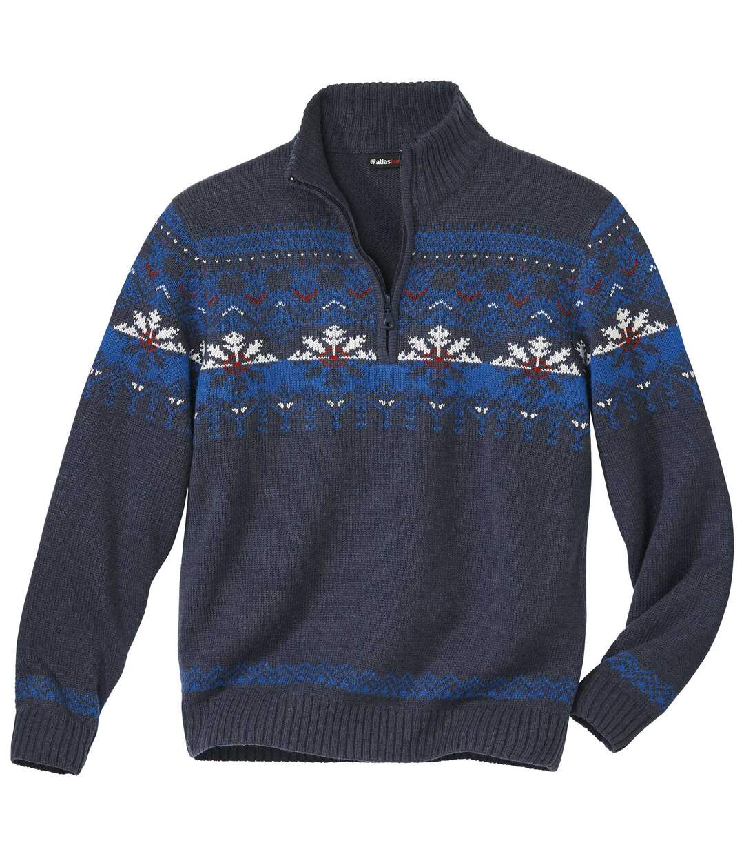 Pull Col Camionneur Tricot Jacquard