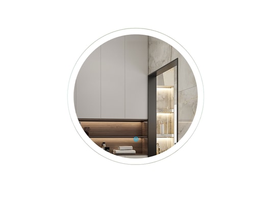 AICA SANITAIRE - Miroir salle de bain, miroir arrondi salle de bain, miroir r...