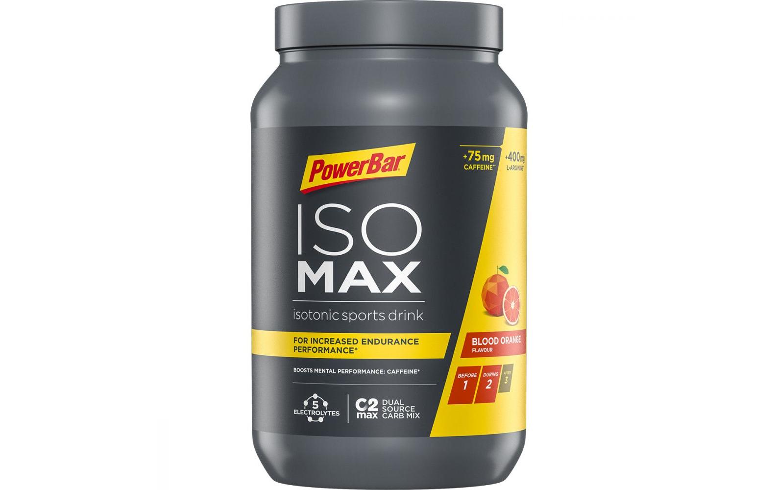 Pulver IsoMax Blutorange 1200 gMit extra Koffein und L-Arginin