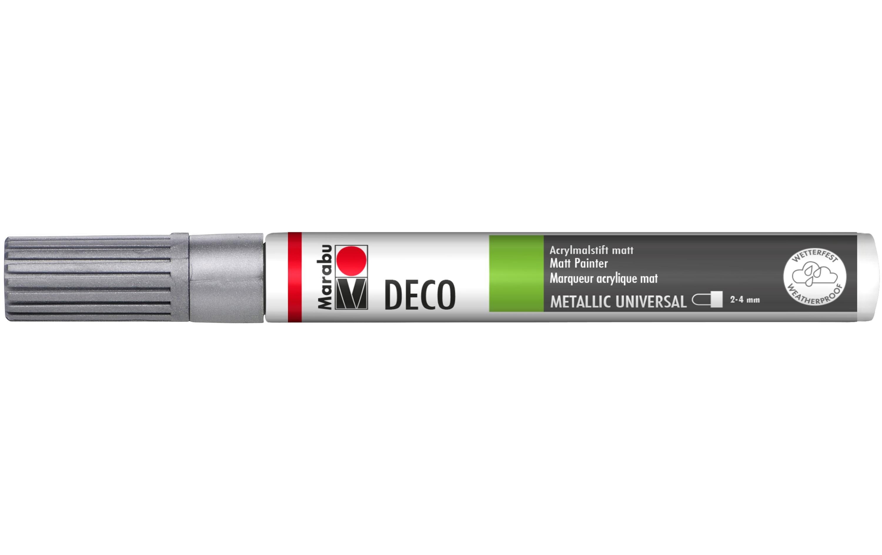 Acrylmarker Deco Painter 2 - 4 mm, SilberMarker auf Wasserbasis