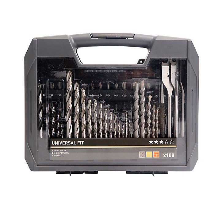 Coffret assortiment forets et embouts perçage vissage Universal (100 pcs)
