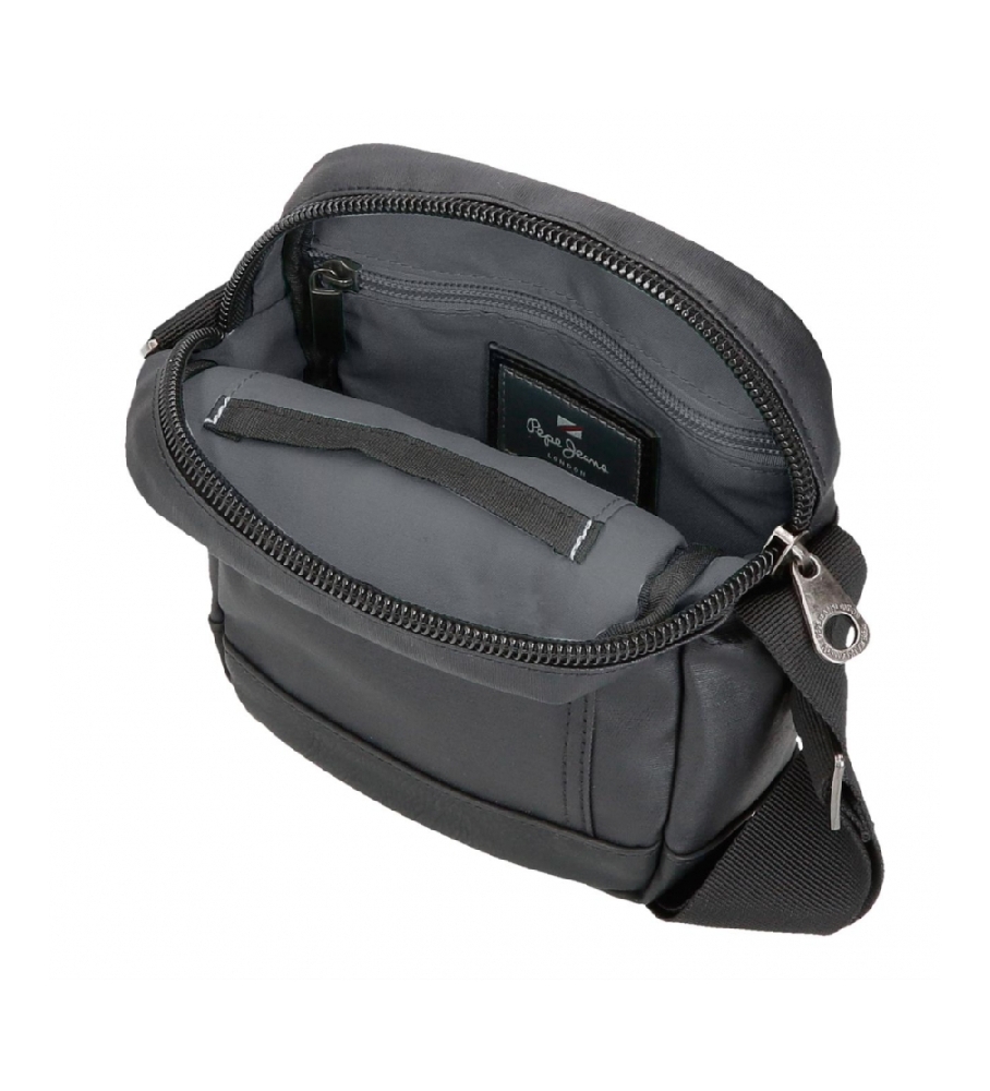 Bolsa de ombro pequena Pepe Jeans Hatfield, preta