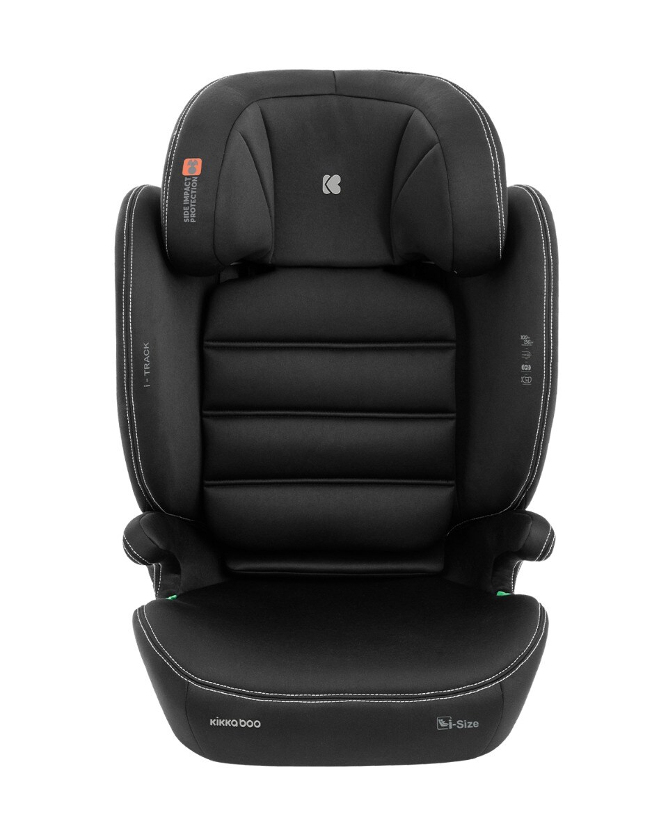 Kikkaboo Kindersitz i-Track i-Size (100 - 150 cm) Gruppe 2/3 Isofix verstellbar dunkelgrau