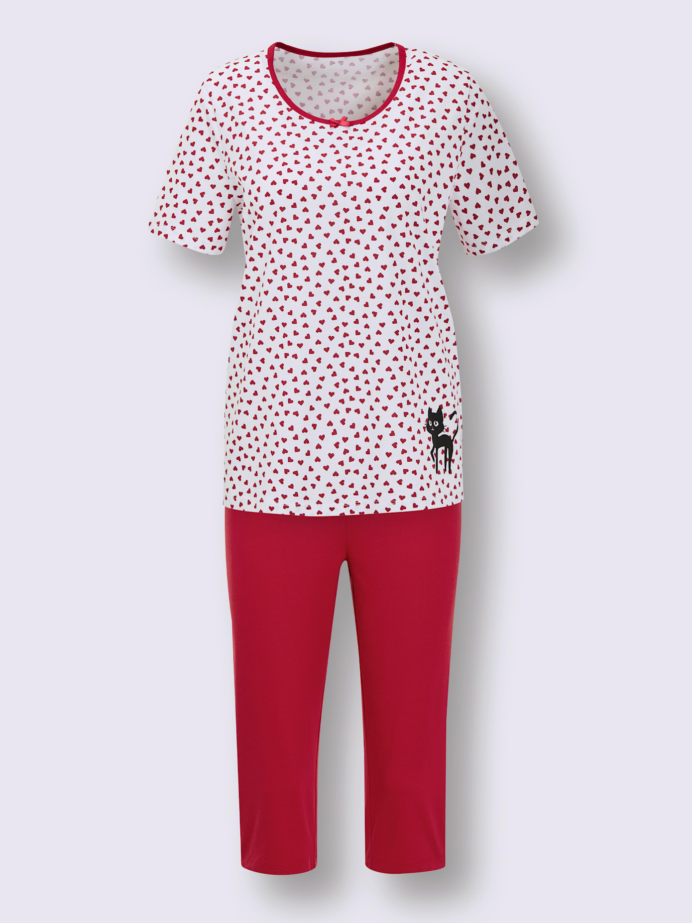 Pyjamas courts jersey fin