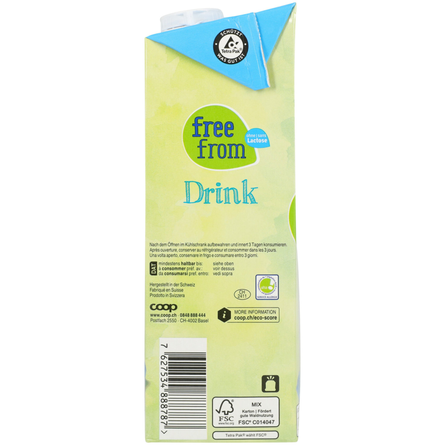 Free From Milch Drink 1,5% Milchfett UHT lactosefrei -