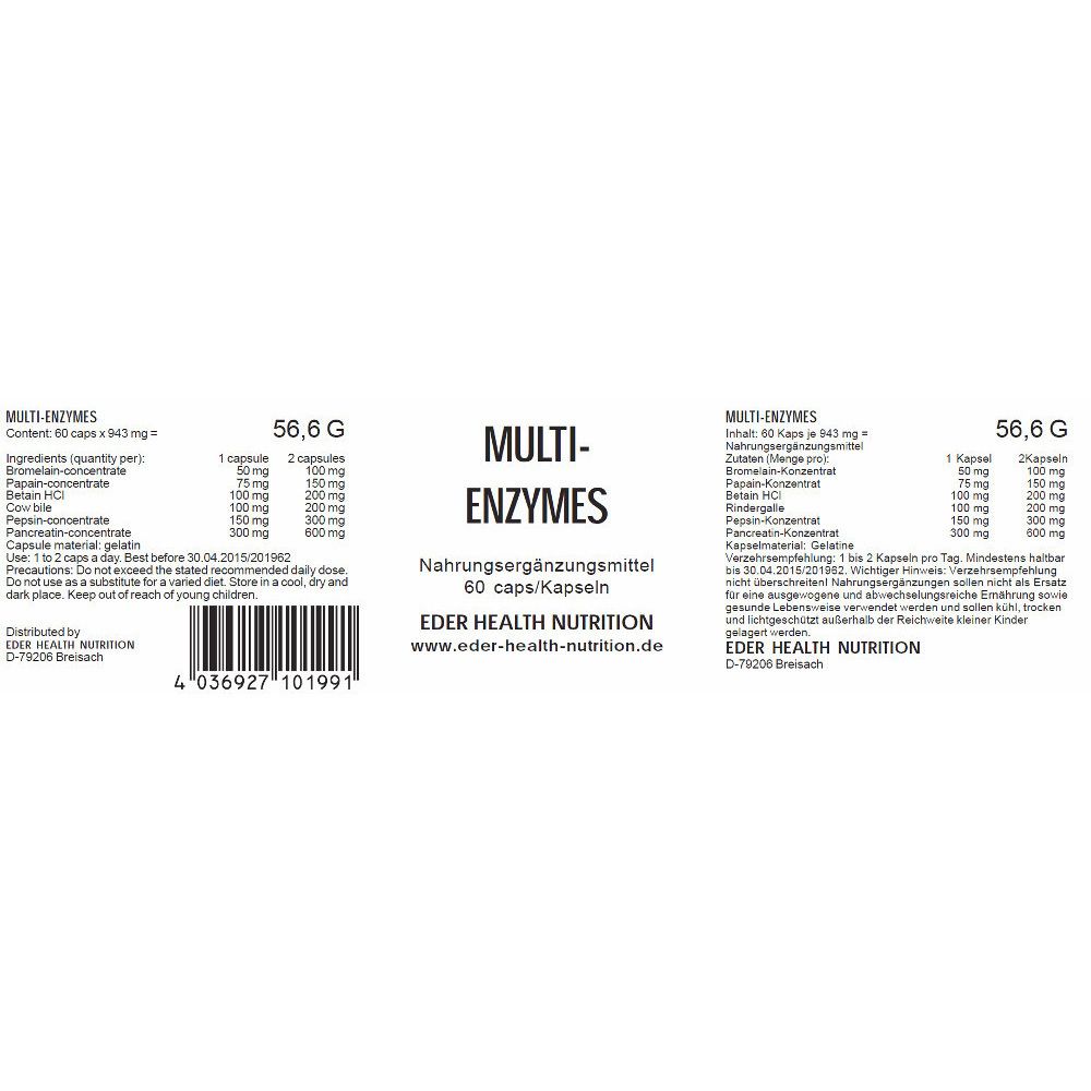 Multi Enzymes Kapseln