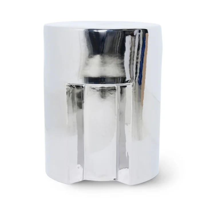 HKliving - Beistelltisch aus Steingut, L, cream