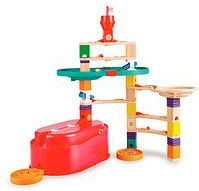 Hape - Quadrilla - Knikkerbaan - Multikleur - Hout - Inclusief 22 Bouwstenen