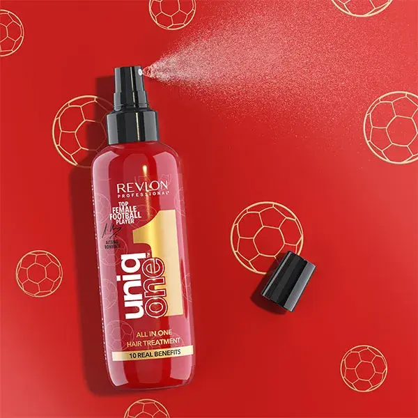UNIQONE Aitana Édition, Masque spray sans rinçage 10 bienfaits, tous types de cheveux, 150 ml