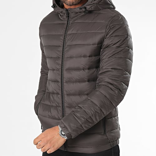 Doudoune Capuche Marron