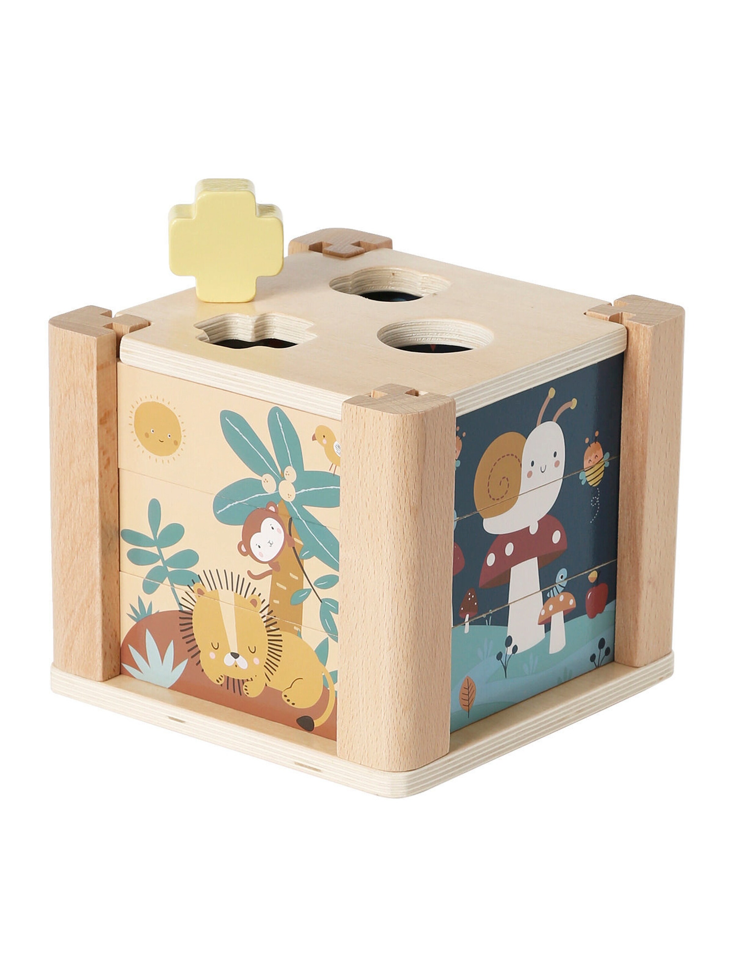 Vertbaudet Baby Activity-Würfel Holz FSC® grün