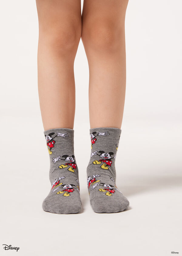 Meias curtas estampadas infantis