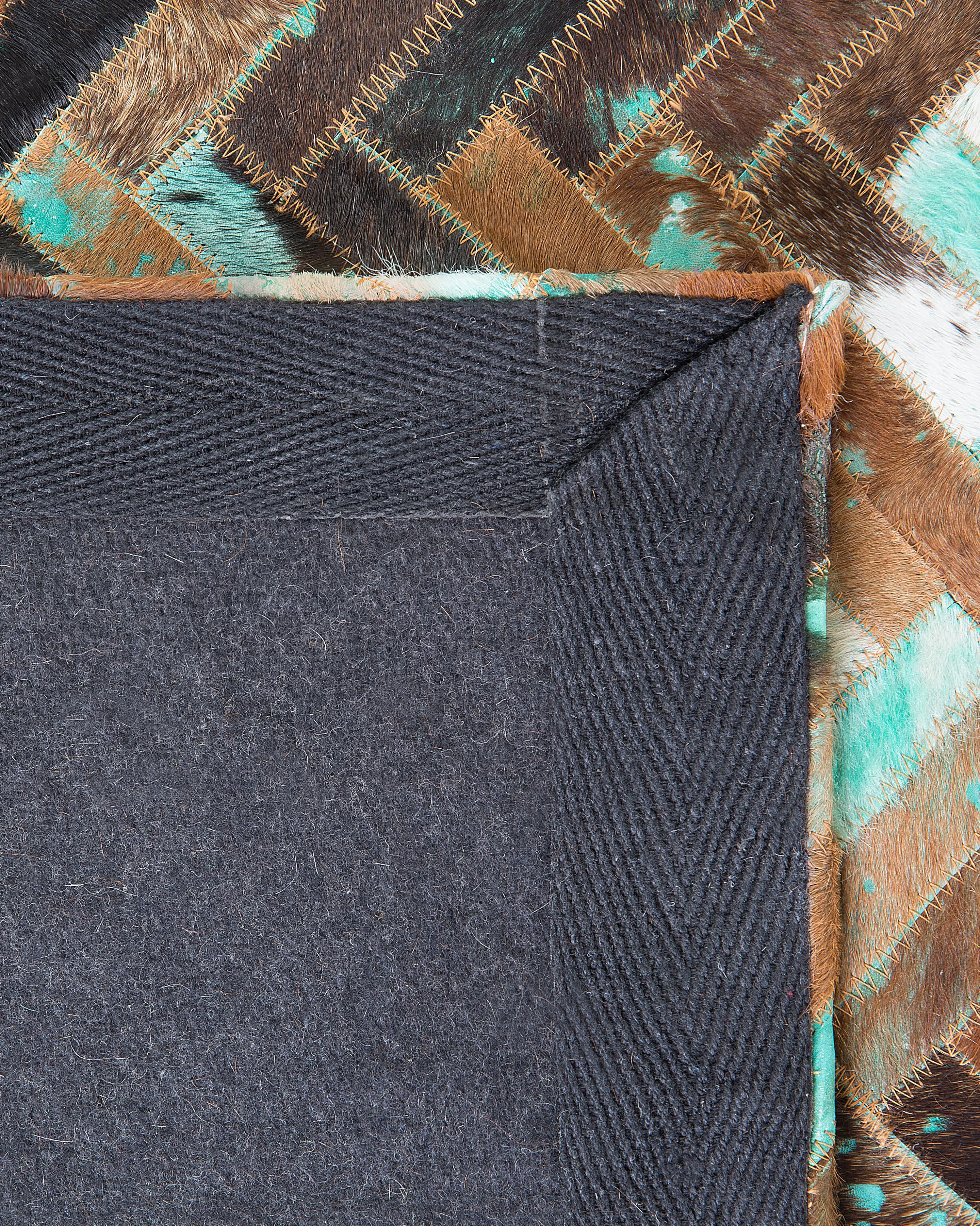 Vloerkleed AMASYA Bruin 160 x 230 cm Leer