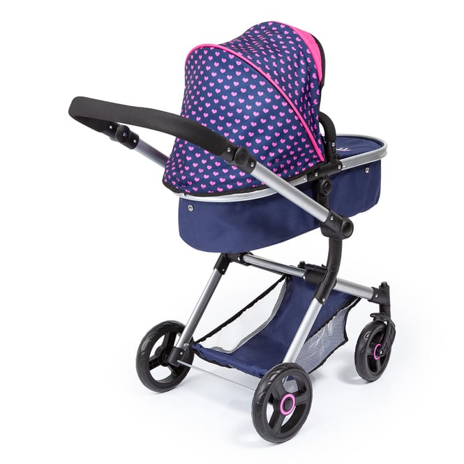 Kombi Puppenwagen Neo Vario - blau-pink