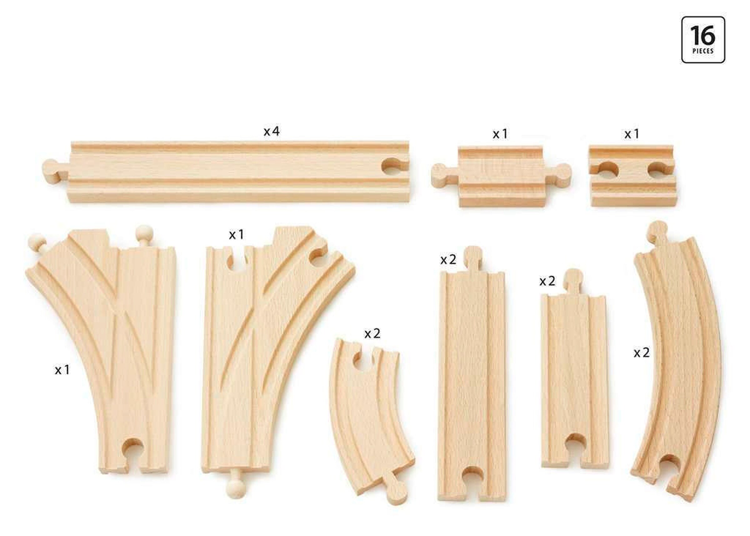 BRIO Mittleres Schienensortiment
