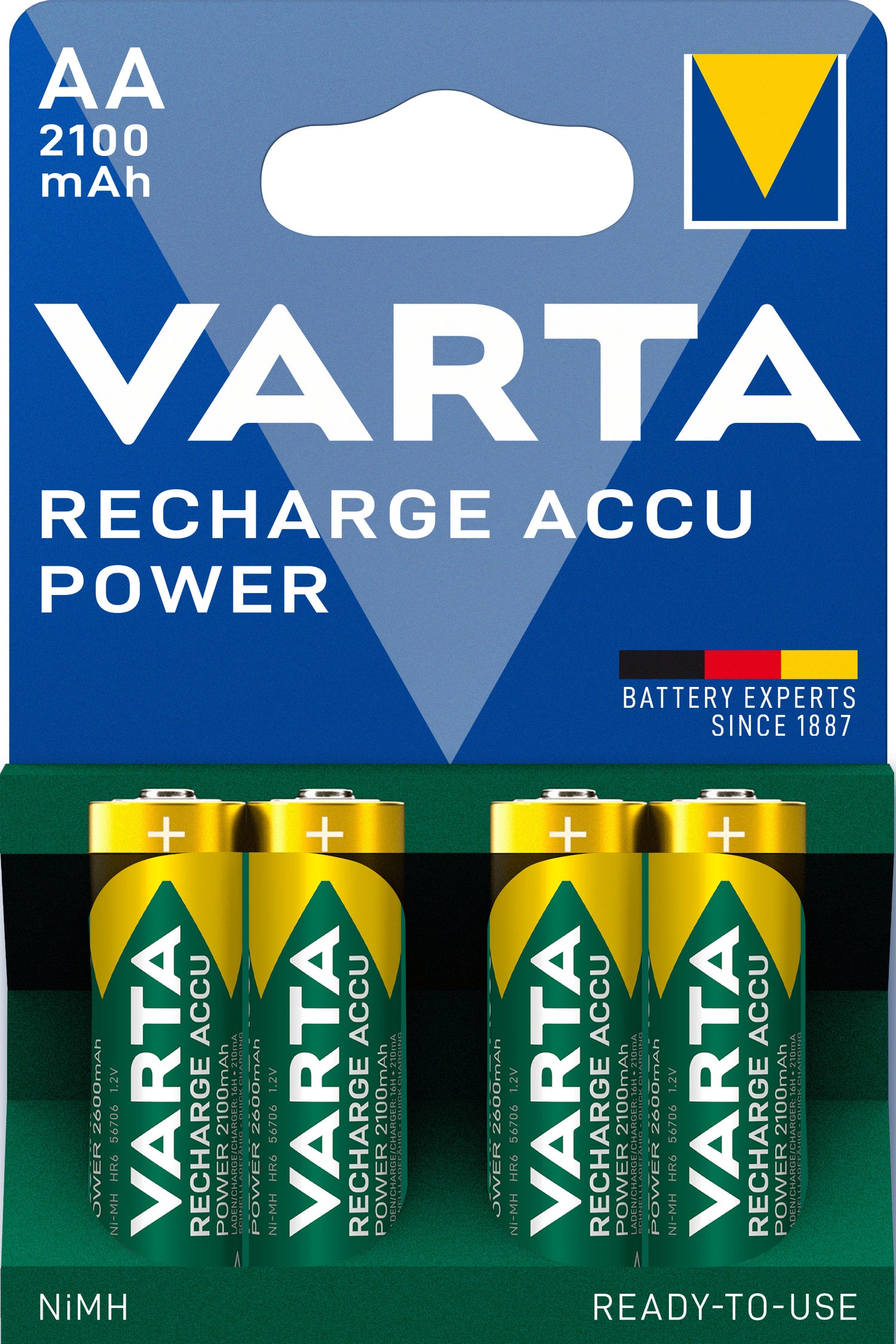 Varta AA oplaadbare batterij Accu Power 4 stuks