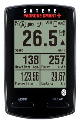Compteur Cateye Padrone Smart  Noir