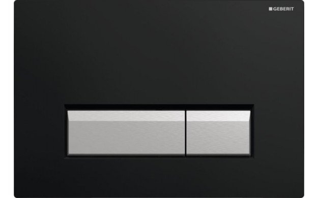 Geberit Sigma 40 bedieningsplaat met geurafzuiging zwart