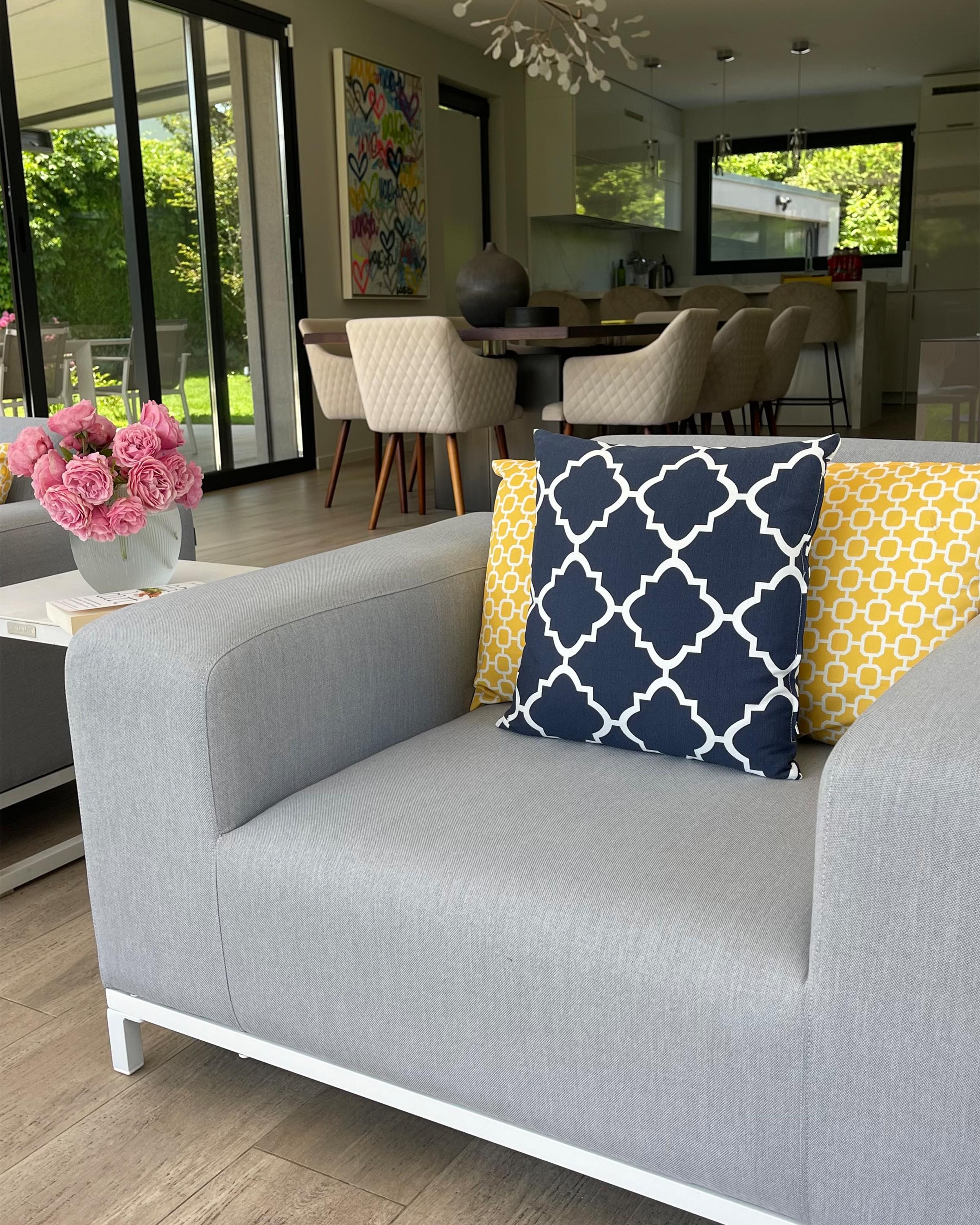 Tuin loungebank 3-zits ROVIGO Grijs