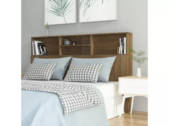 Armoire de tête de lit Chêne marron 160x19x103,5 cm