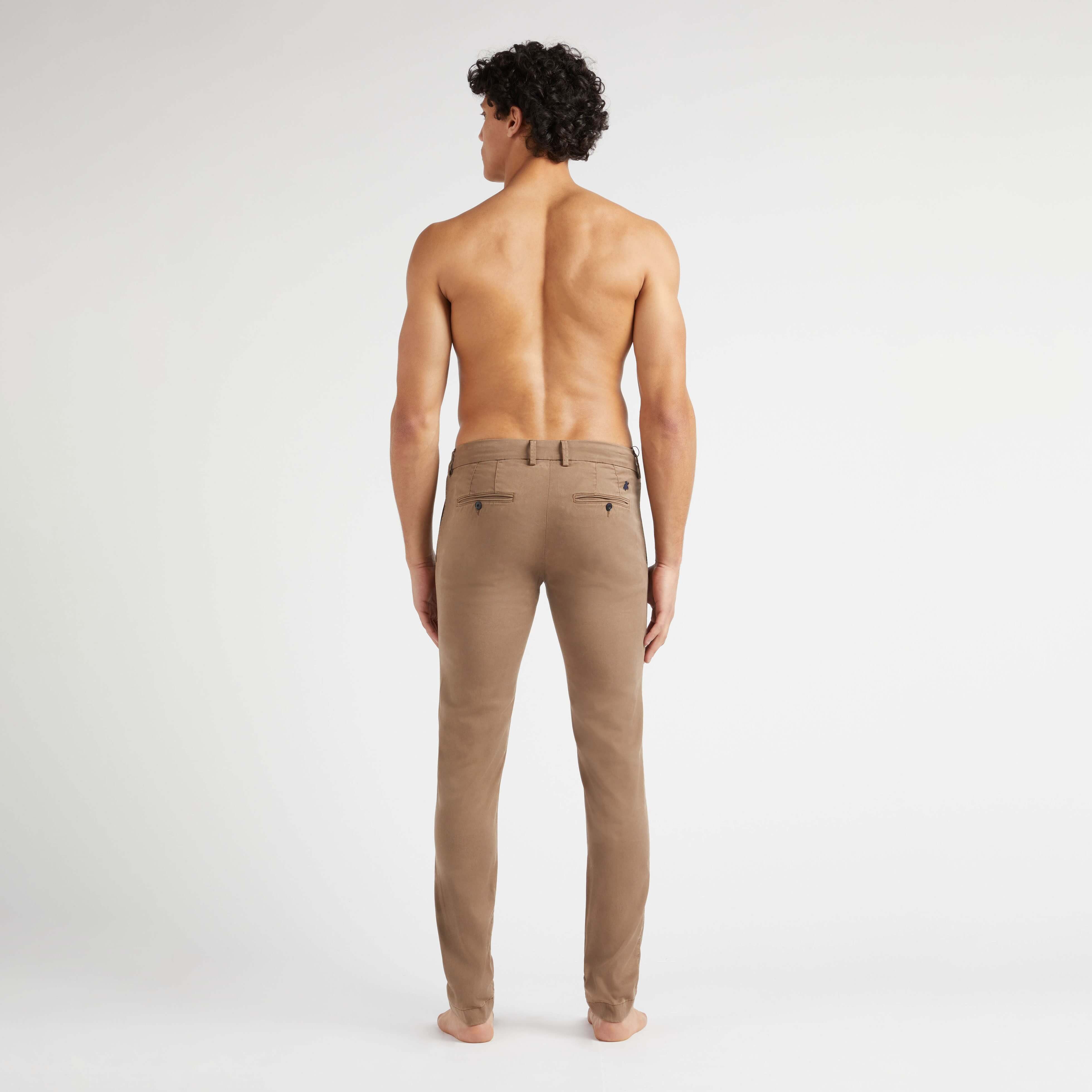 Pantalon Chino en Cotton Tencel Homme Uni | Vêtements Vilebrequin