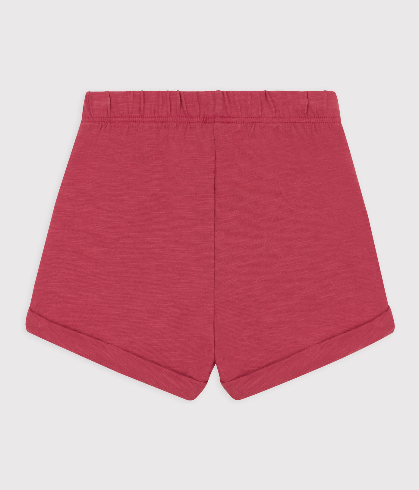 Short bébé en jersey flammé uni