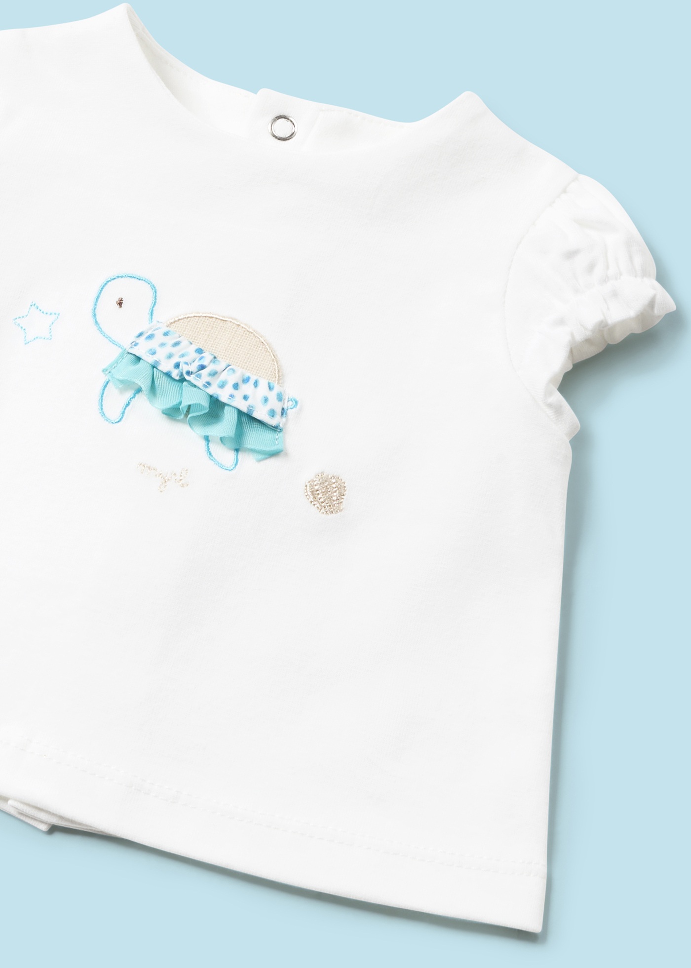 Conjunto de saia estampada de duas peças para recém-nascido Mate