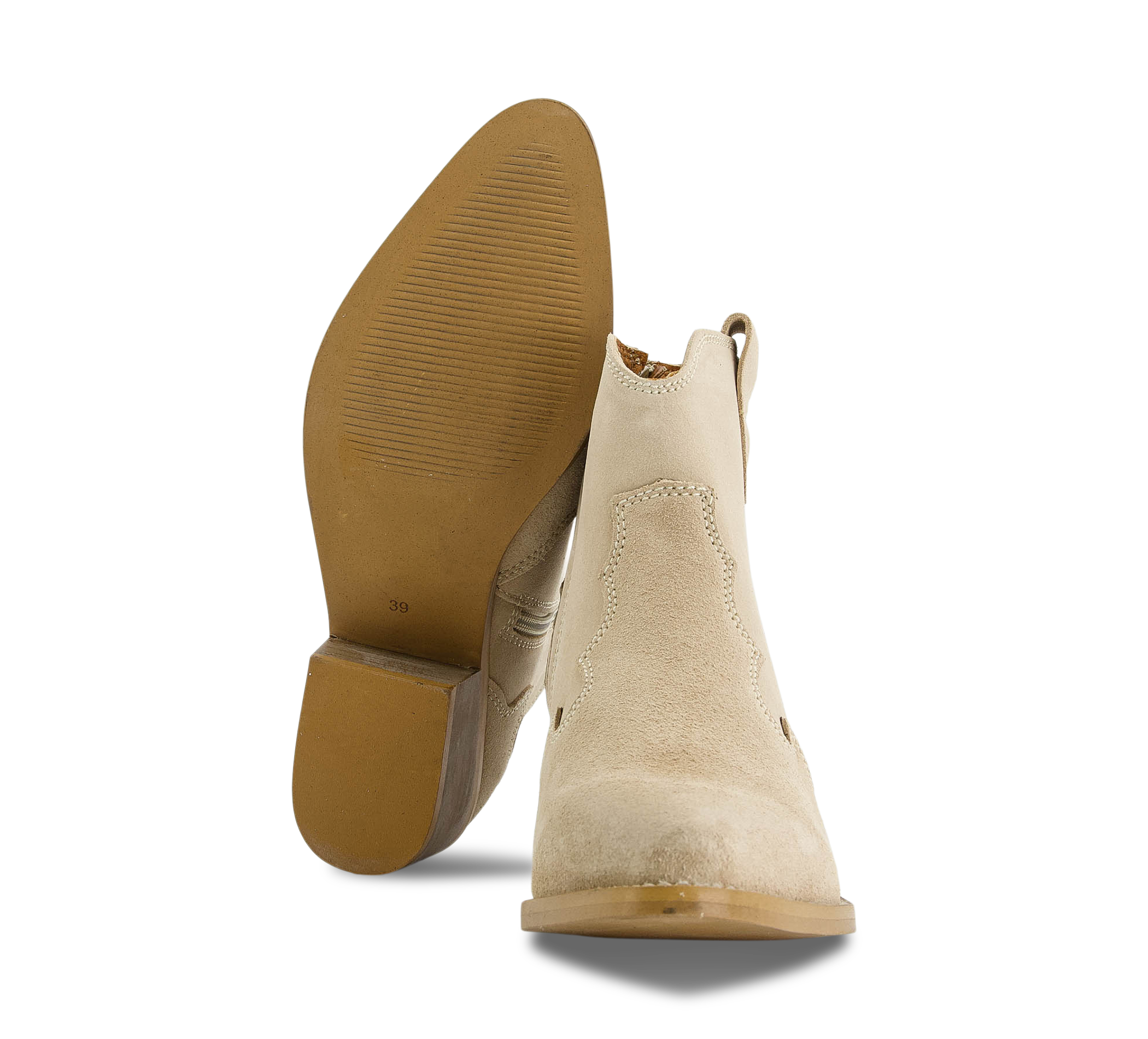 1874 by Walder Klassische Stiefelette beige/taupe