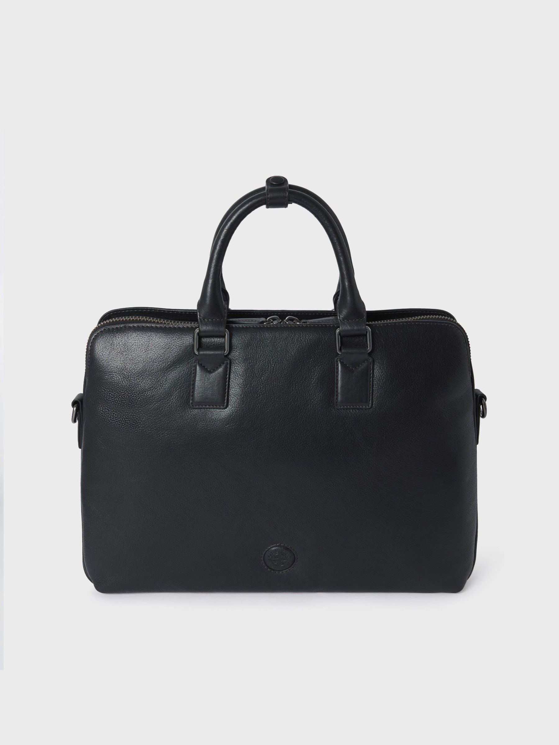 Zwart - Osprey London The Compass leren laptoptas