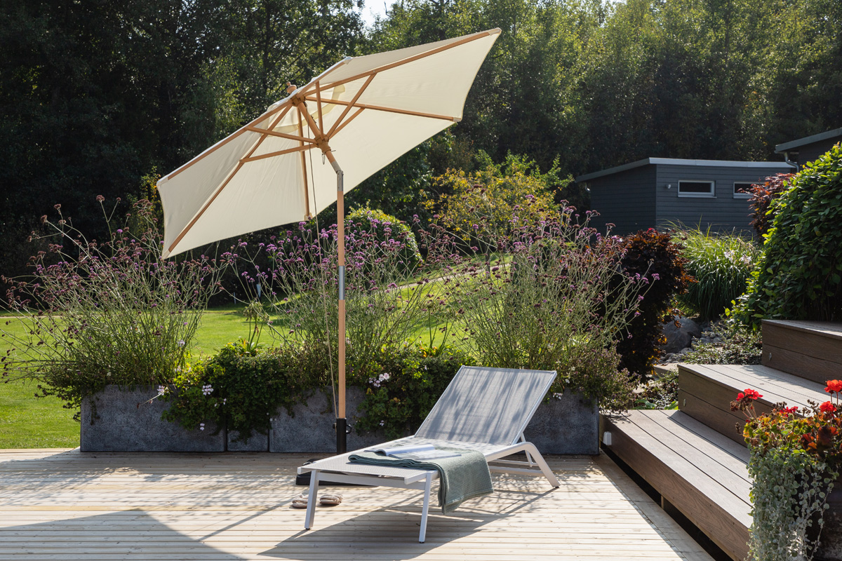 Parasol Edit verstelbaar Zwart